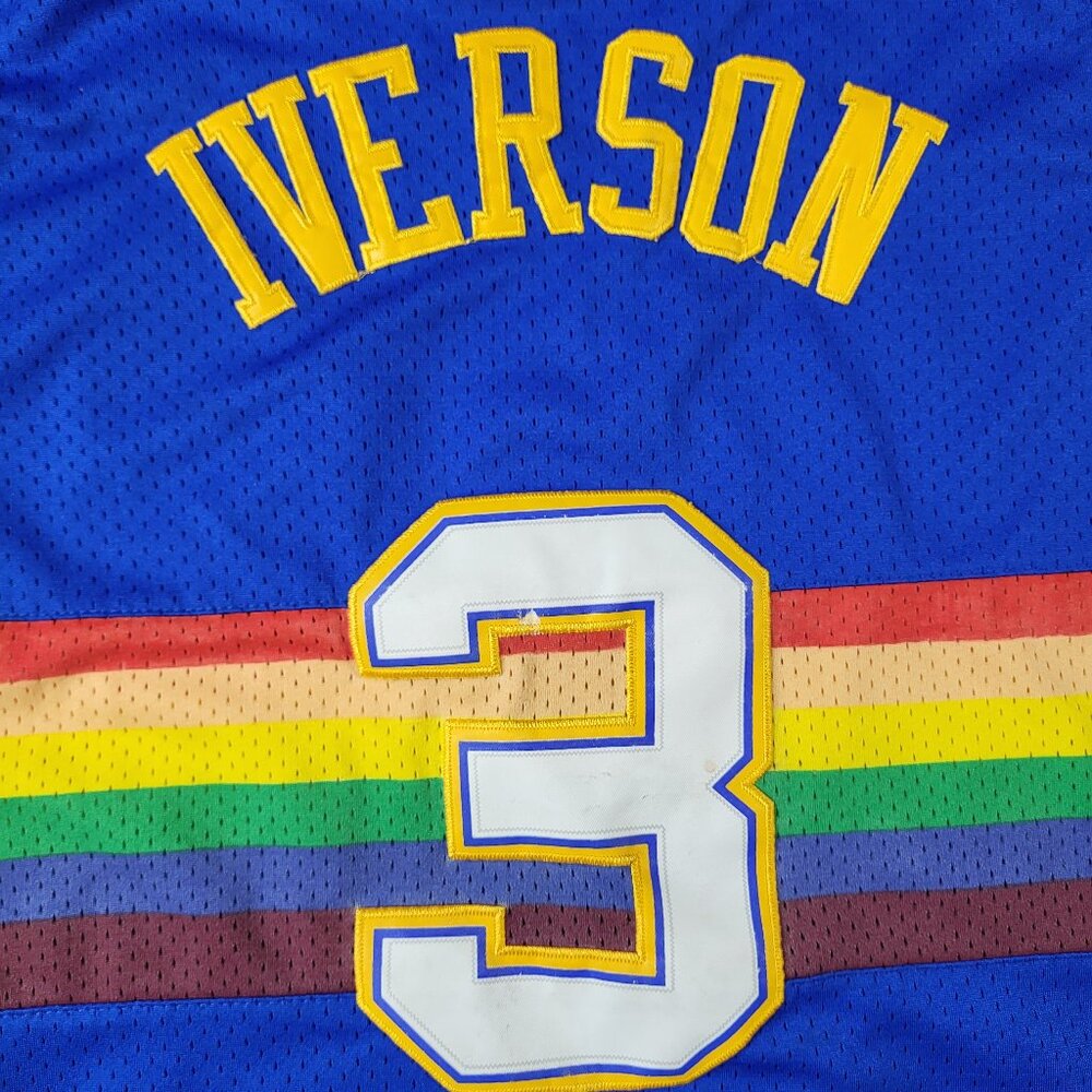 Mens Hardwood Classic Throwback Allen Iverson Jersey - Large - Picture 12 of 13